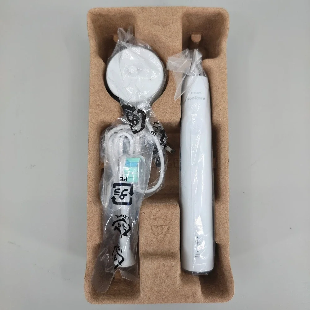 Philips Sonicare 4100 Electric Toothbrush HX3681 White Open Box New